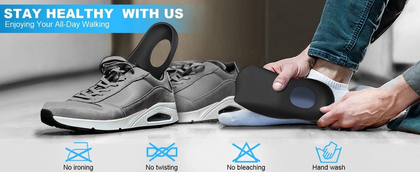 Plantar Fasciitis Insoles Arch Support Inserts Orthotics Shoe Inserts for Men Women,Rapidly Relief Plantar Fasciitis Foot Pain